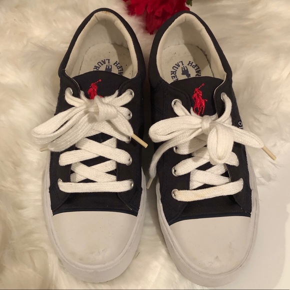 Polo Ralph Lauren Shoes - Vintage Polo Navy Sneakers NWOT, Unworn